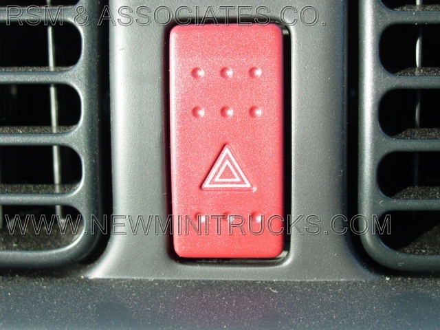 Hazard warning lights button