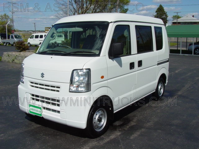 a small white van