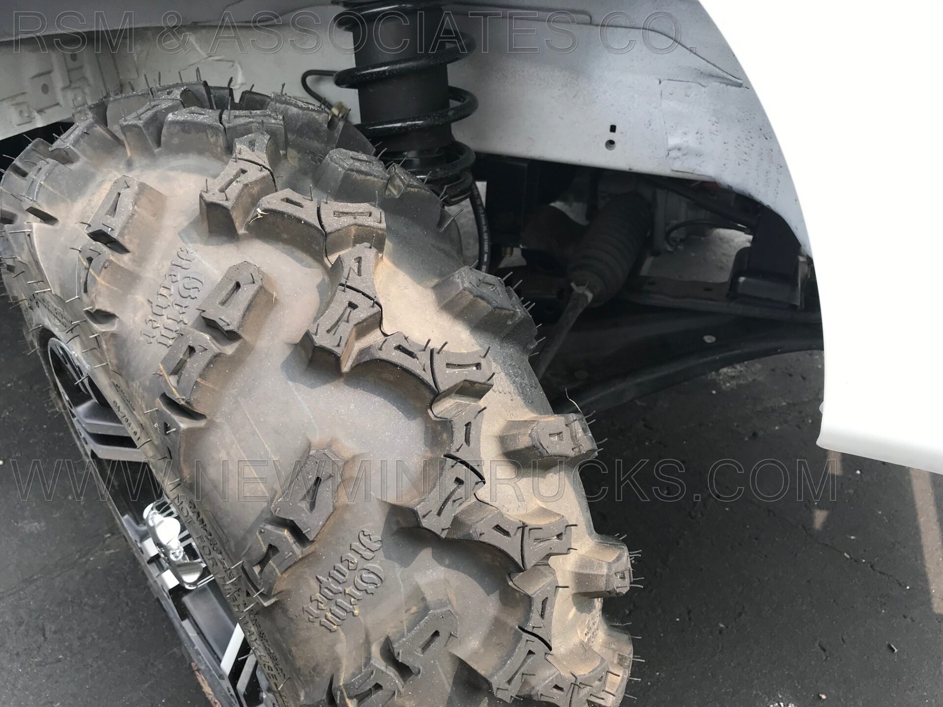 a tire on a vehicle