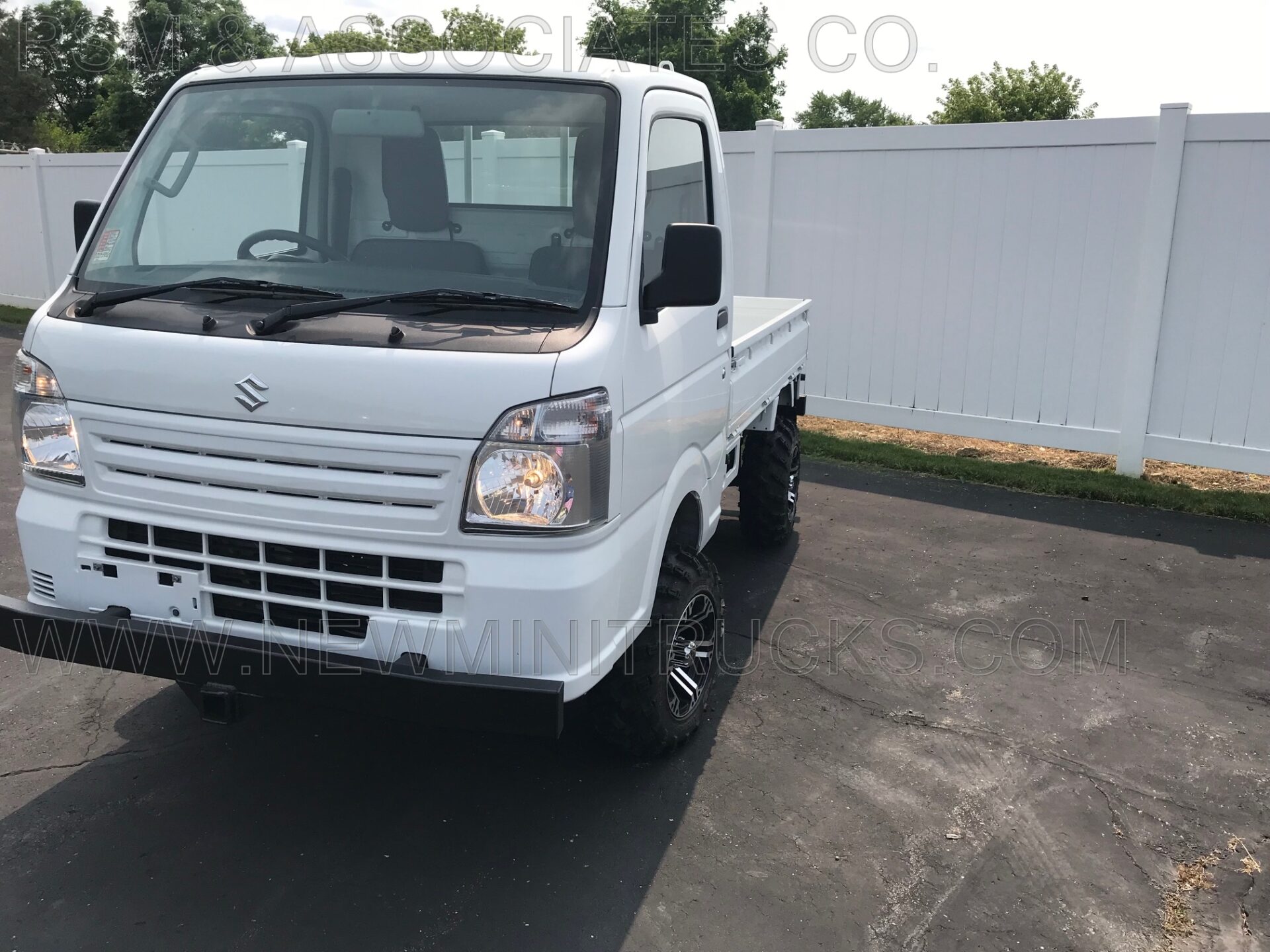 a small white truck