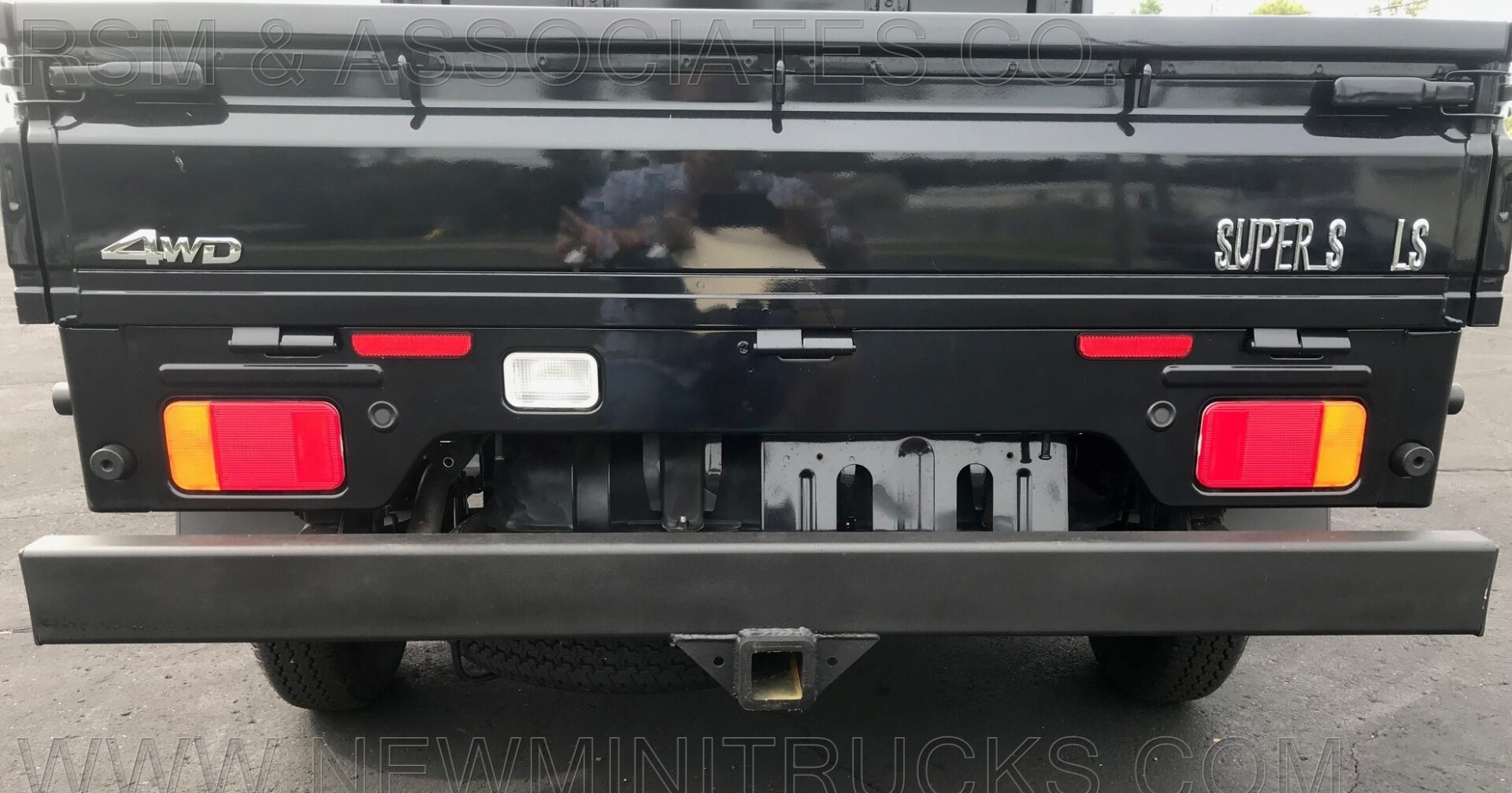 back bumper of a black vehicle